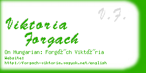 viktoria forgach business card